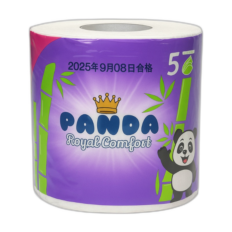 БУМАГА ТУАЛЕТНАЯ PANDA ROYAL COMFORT 5-СЛОЙНАЯ 1ШТ