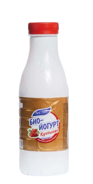 БИОЙОГУРТ ПИТЬЕВОЙ BEST MILK КЛУБНИКА 2,2% 430Г ПЭТ