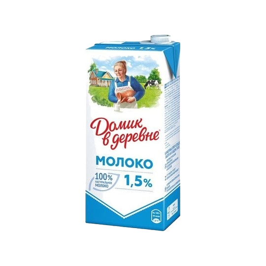 МОЛОКО ДОМИК В ДЕРЕВНЕ 1,5% У/П 0,925Л Т/П