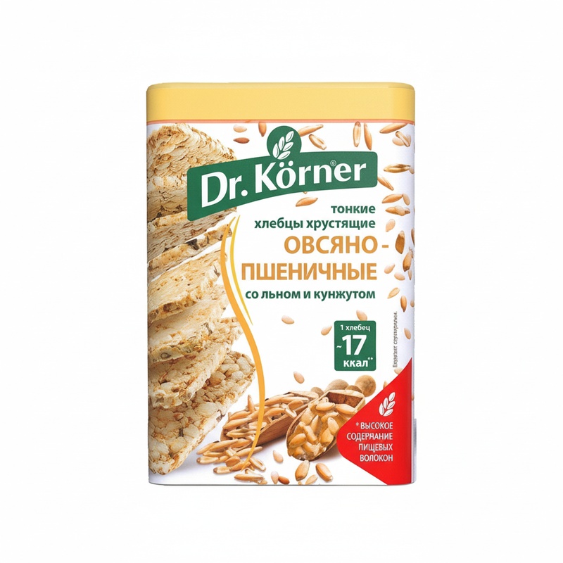 ХЛЕБЦЫ ОВСЯНО-ПШЕНИЧНЫЕ DR.KORNER СМЕСЬ СЕМЯН 100Г