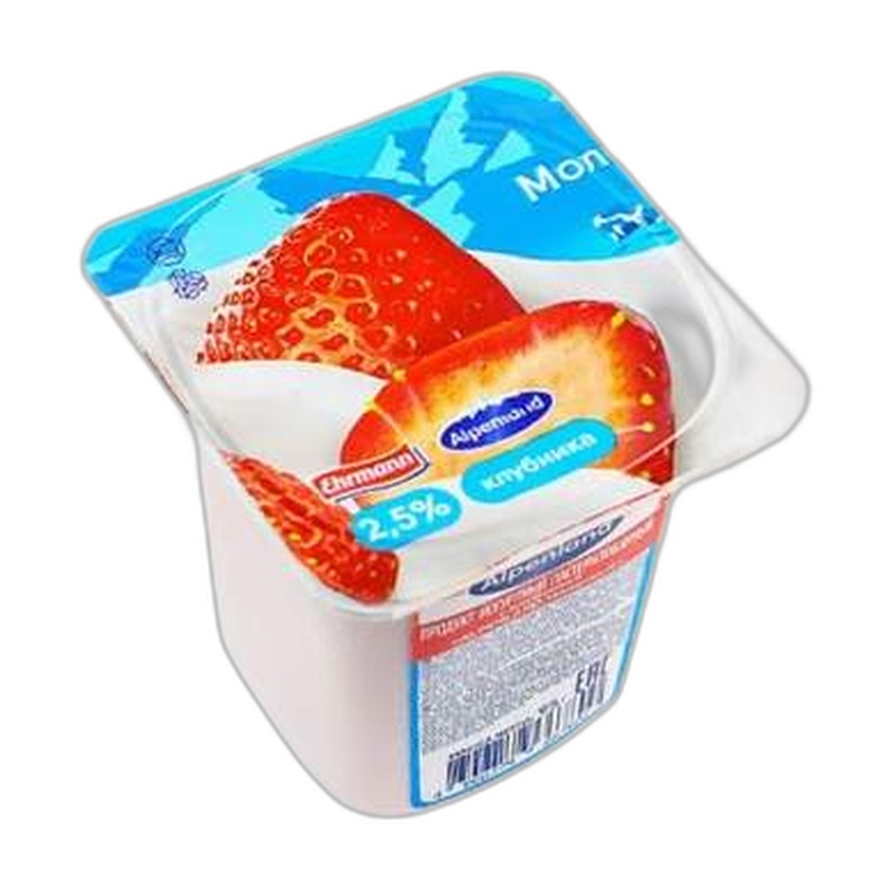 ЙОГУРТ ALPENLAND КЛУБНИКА ПЕРСИК МАНГО 2,5% 95Г