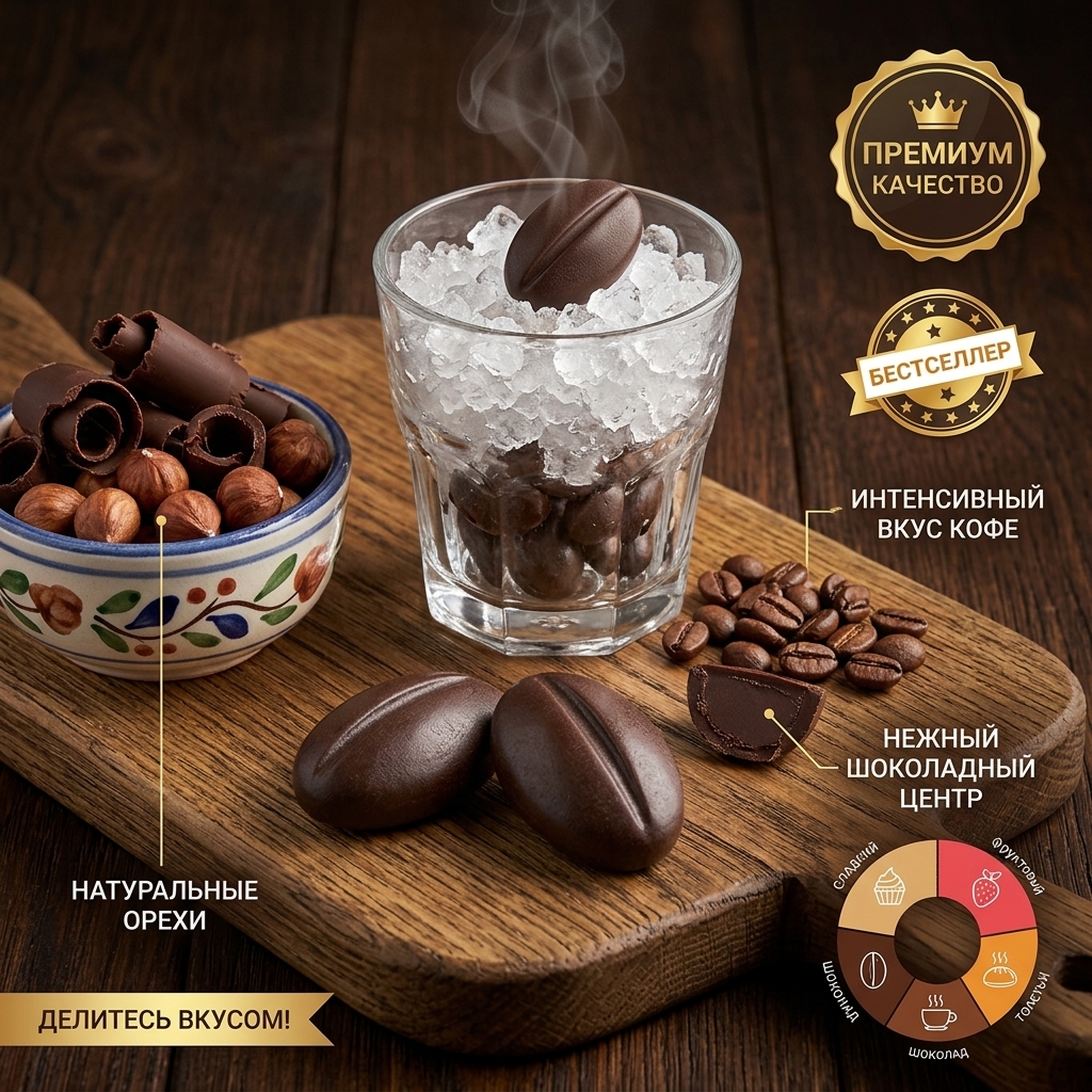 КОНФЕТЫ COFFEE КОКОС ВЕС