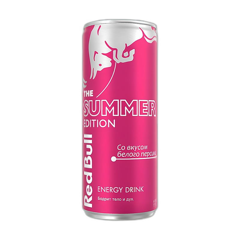 НАПИТОК ЭНЕРГЕТИЧЕСКИЙ RED BULL SUMMER WHITE PEACH 0,25Л Ж/Б