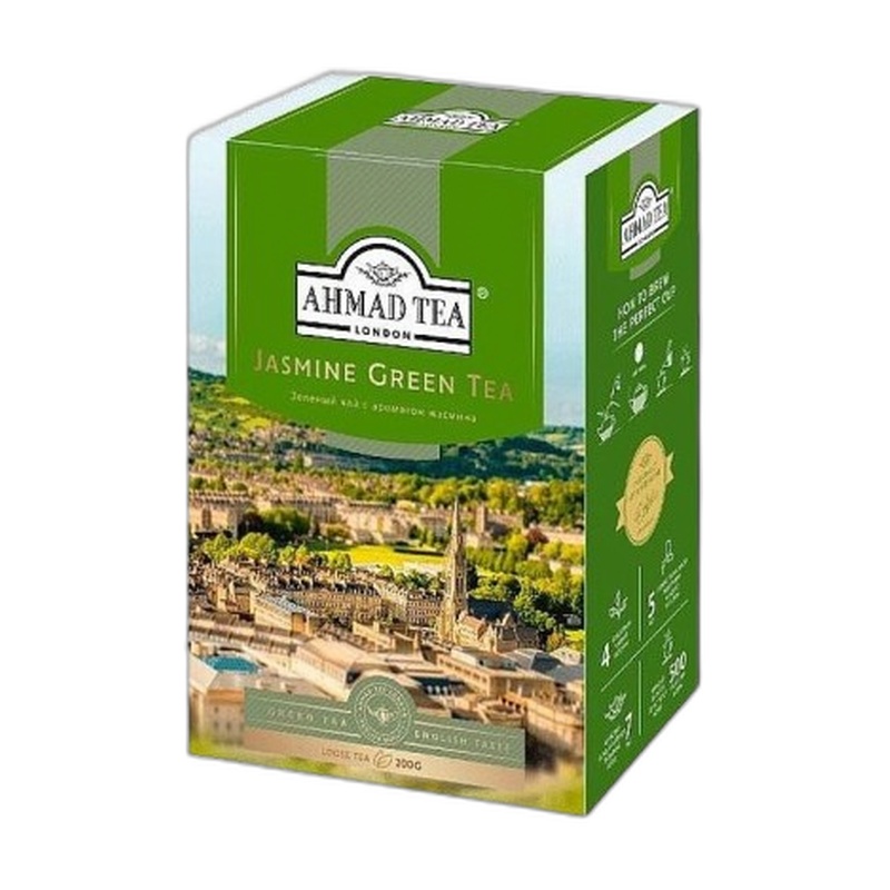 ЧАЙ ЗЕЛЕНЫЙ AHMAD TEA КИТАЙСКИЙ ЛИСТОВОЙ C ЖАСМИНОМ 200Г