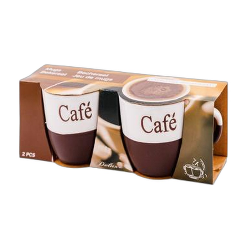 НАБОР КЕРАМИЧЕСКИЙ COFFEE+TEA 2ШТ