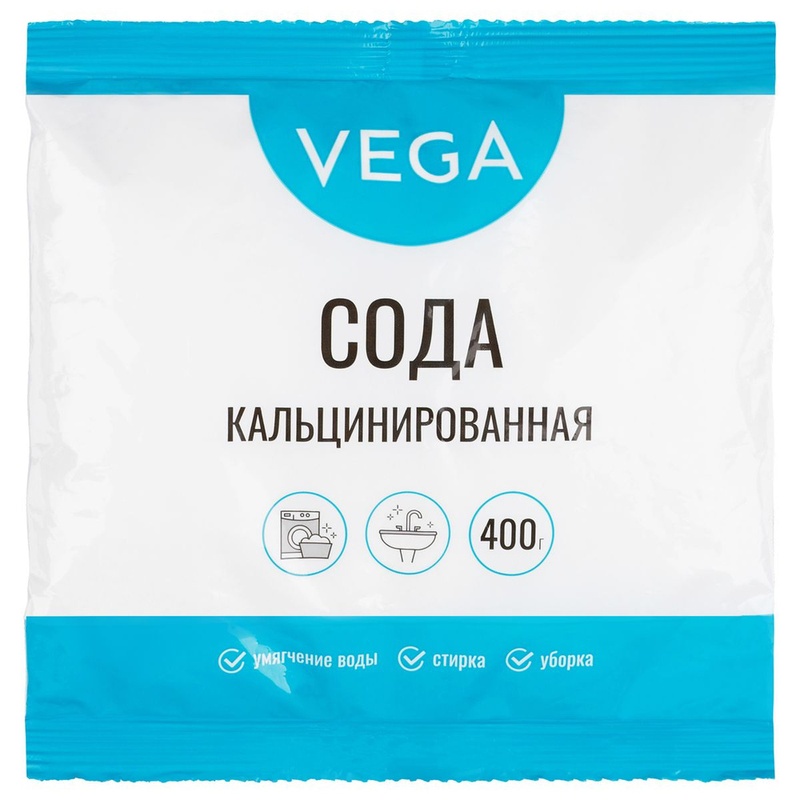 СОДА КАЛЬЦИНИРОВАННАЯ 400ГР ПАКЕТ