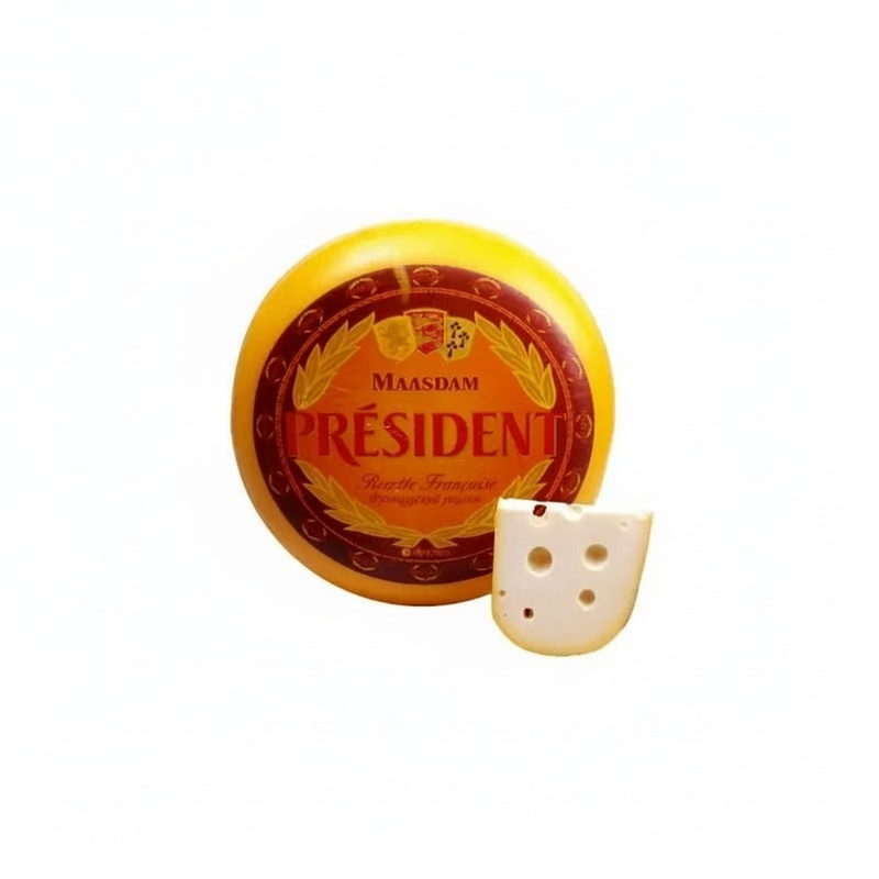 СЫР ТВЕРДЫЙ PRESIDENT МААЗДАМ 48% ВЕСОВОЙ