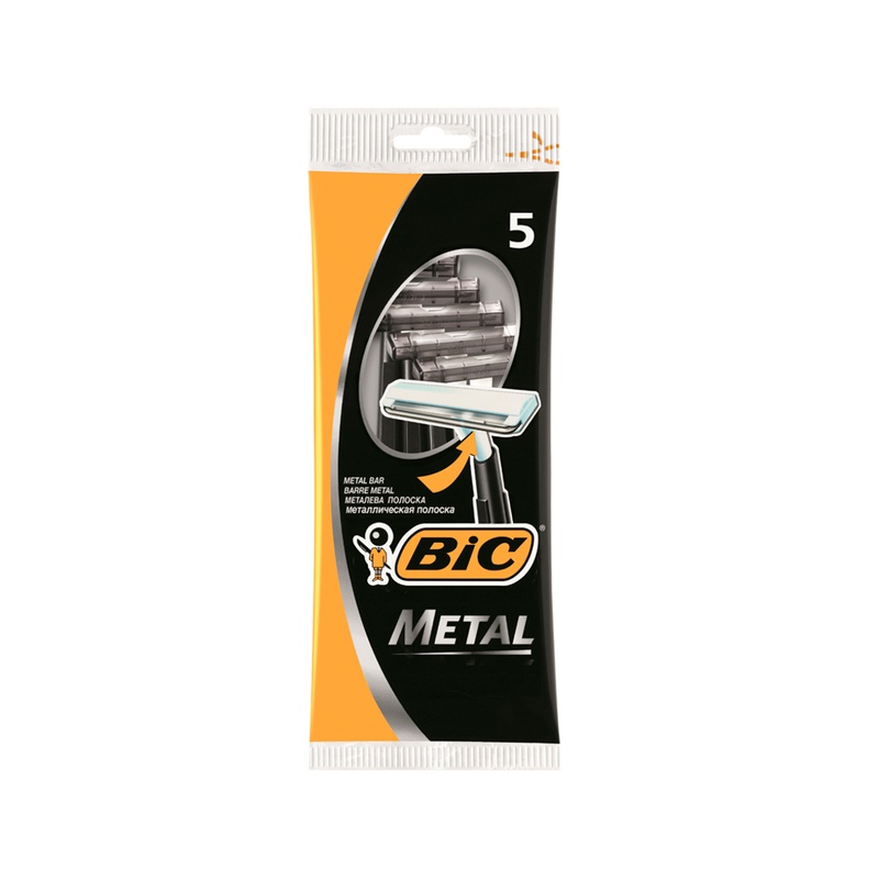 БРИТВА ОДНОРАЗОВАЯ BIC METAL 5ШТ