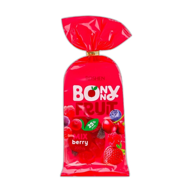 КОНФЕТЫ ЖЕЛЕЙНЫЕ ROSHEN BONNY-FRUIT ЯГОДНЫЙ МИКС 200Г