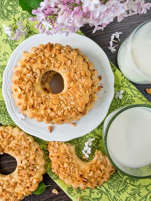 ПЕЧЕНЬЕ КОЛЕЧКО С ОРЕХОМ 500Г