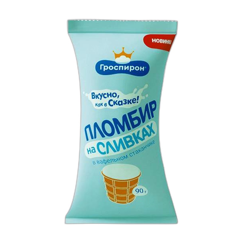 МОРОЖЕНОЕ ПЛОМБИР НА СЛИВКАХ 90Г СТАКАН