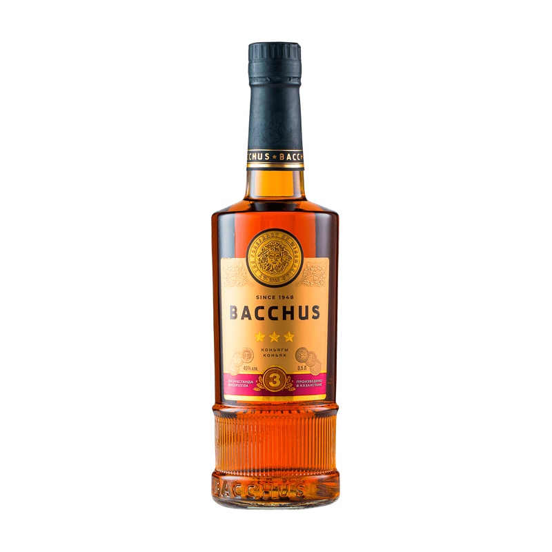КОНЬЯК БАХУС BACCHUS 3 YO 40% 0,7Л