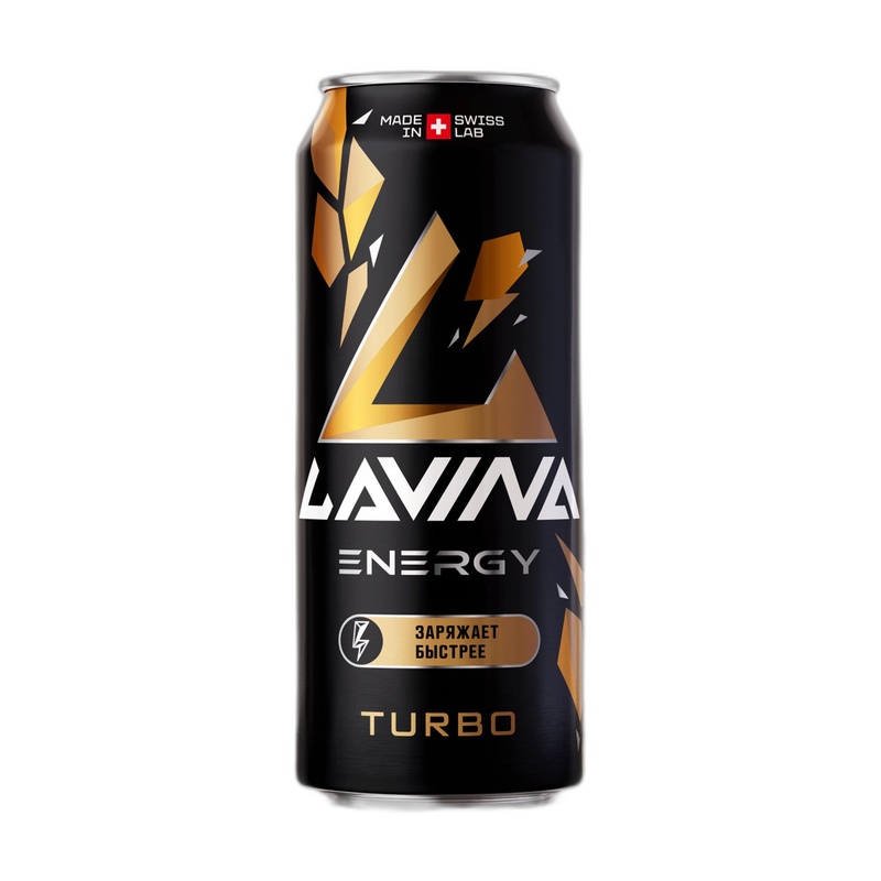 НАПИТОК ЭНЕРГЕТИЧЕСКИЙ LAVINA TURBO 0,45Л Ж/Б
