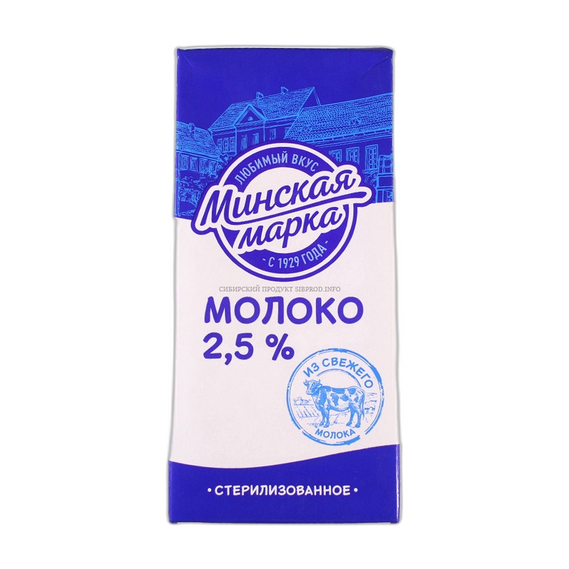 МОЛОКО МИНСКАЯ МАРКА 2,5% У/П 1Л Т/П