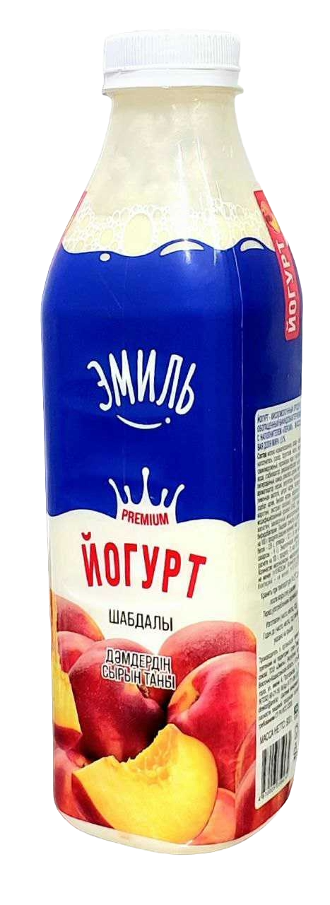 ЙОГУРТ ПИТЬЕВОЙ ЭМИЛЬ ПЕРСИК 1,5% 900Г ПЭТ