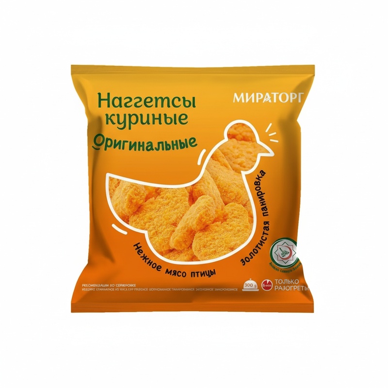 НАГГЕТСЫ МИРАТОРГ КУРИНЫЕ ОРИГИНАЛЬНЫЕ 300Г