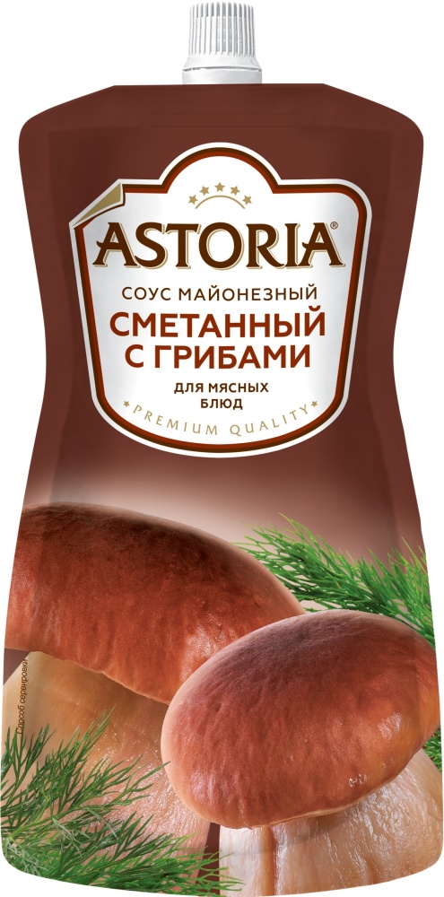 СОУС ASTORIA СМЕТАННЫЙ С ГРИБАМИ 42% 233Г Д/П