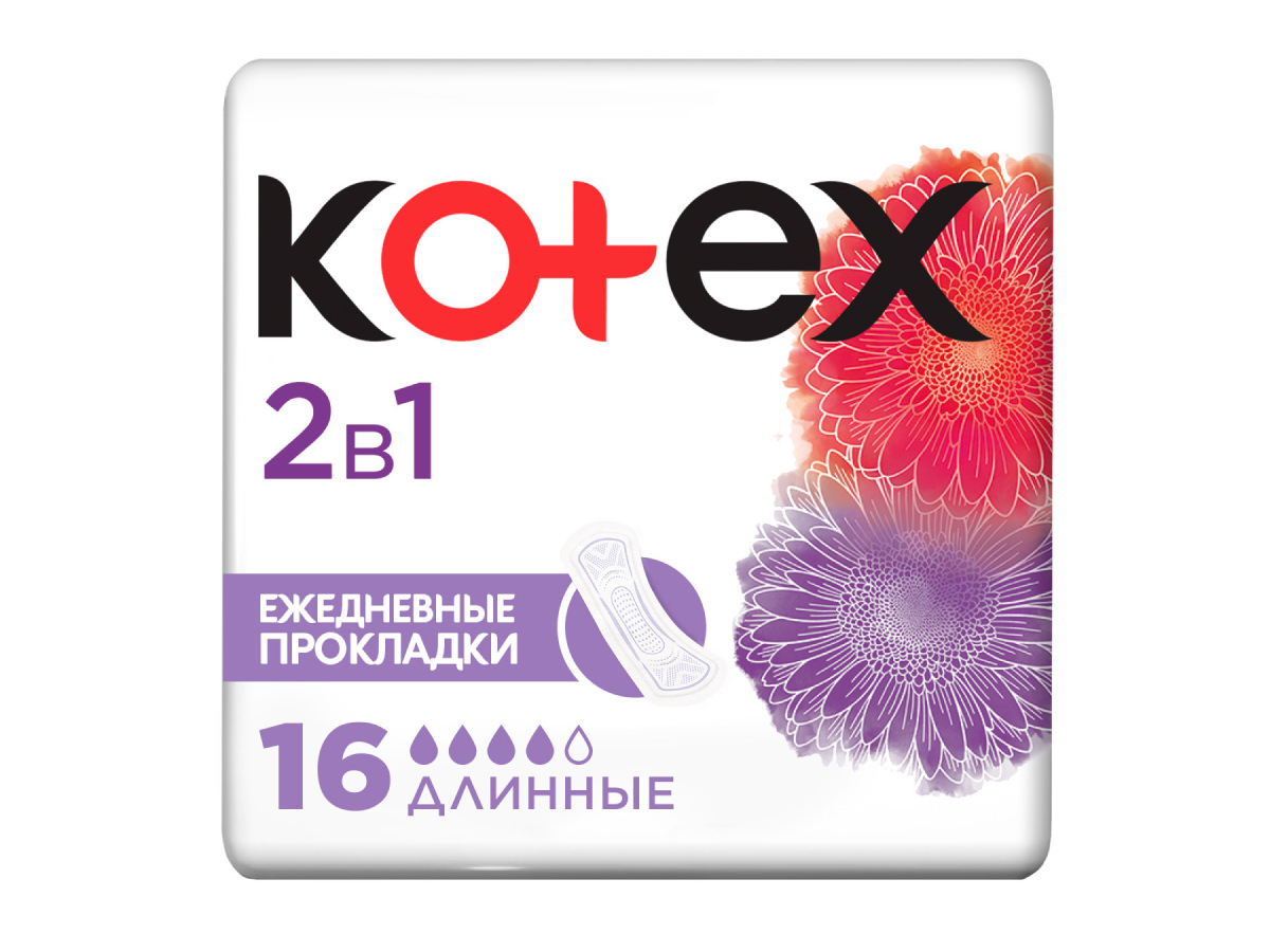 ПРОКЛАДКИ ЕЖЕДНЕВНЫЕ KOTEX EXTRA PROTECT 16ШТ