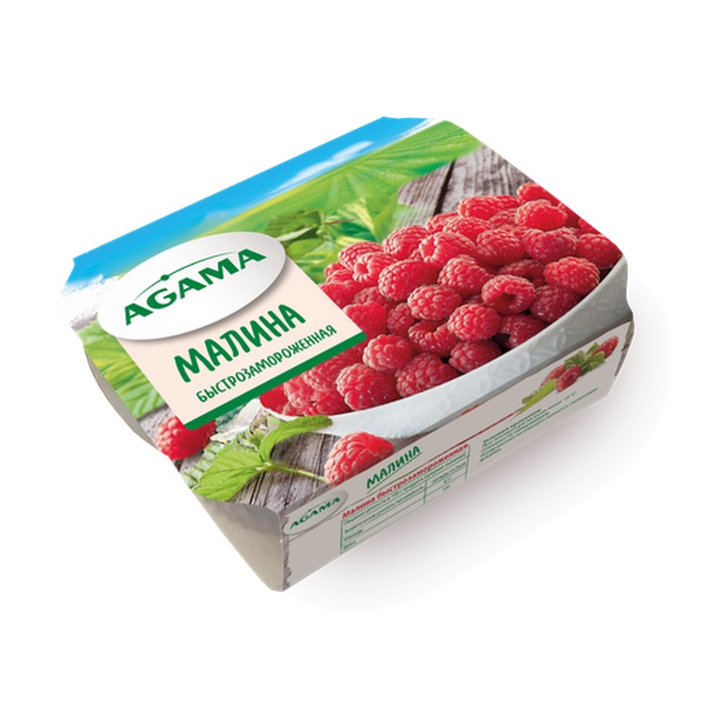 ЯГОДЫ ЗАМОРОЖЕННЫЕ AGAMA МАЛИНА 200Г