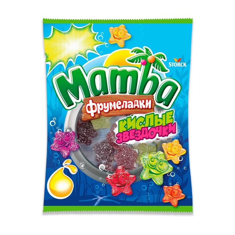 МАРМЕЛАД ЖЕВАТЕЛЬНЫЙ MAMBA КИСЛЫЕ ЗВЕЗДОЧКИ 70Г