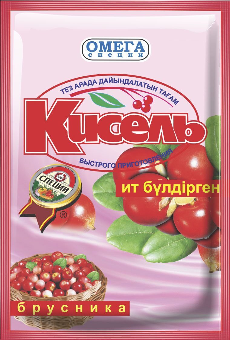 КИСЕЛЬ ОМЕГА БРУСНИКА 90Г