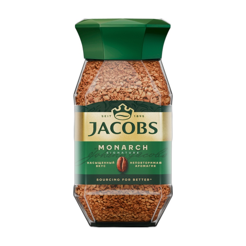 КОФЕ РАСТВОРИМЫЙ JACOBS MONARCH 190Г СТ/Б