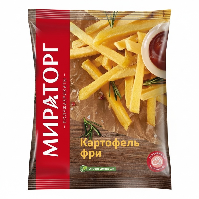 КАРТОФЕЛЬ ФРИ ЗАМОРОЖЕННЫЙ МИРАТОРГ 500Г