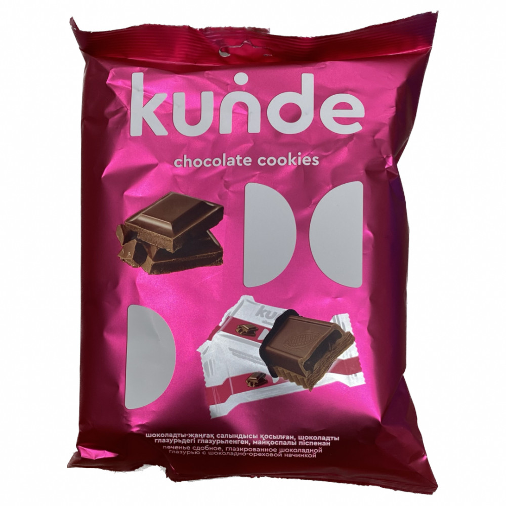 ПЕЧЕНЬЕ KUNDE ШОКОЛАДНО-ОРЕХОВАЯ НАЧИНКА В ШОКОЛАДЕ 300Г ФЛ/П
