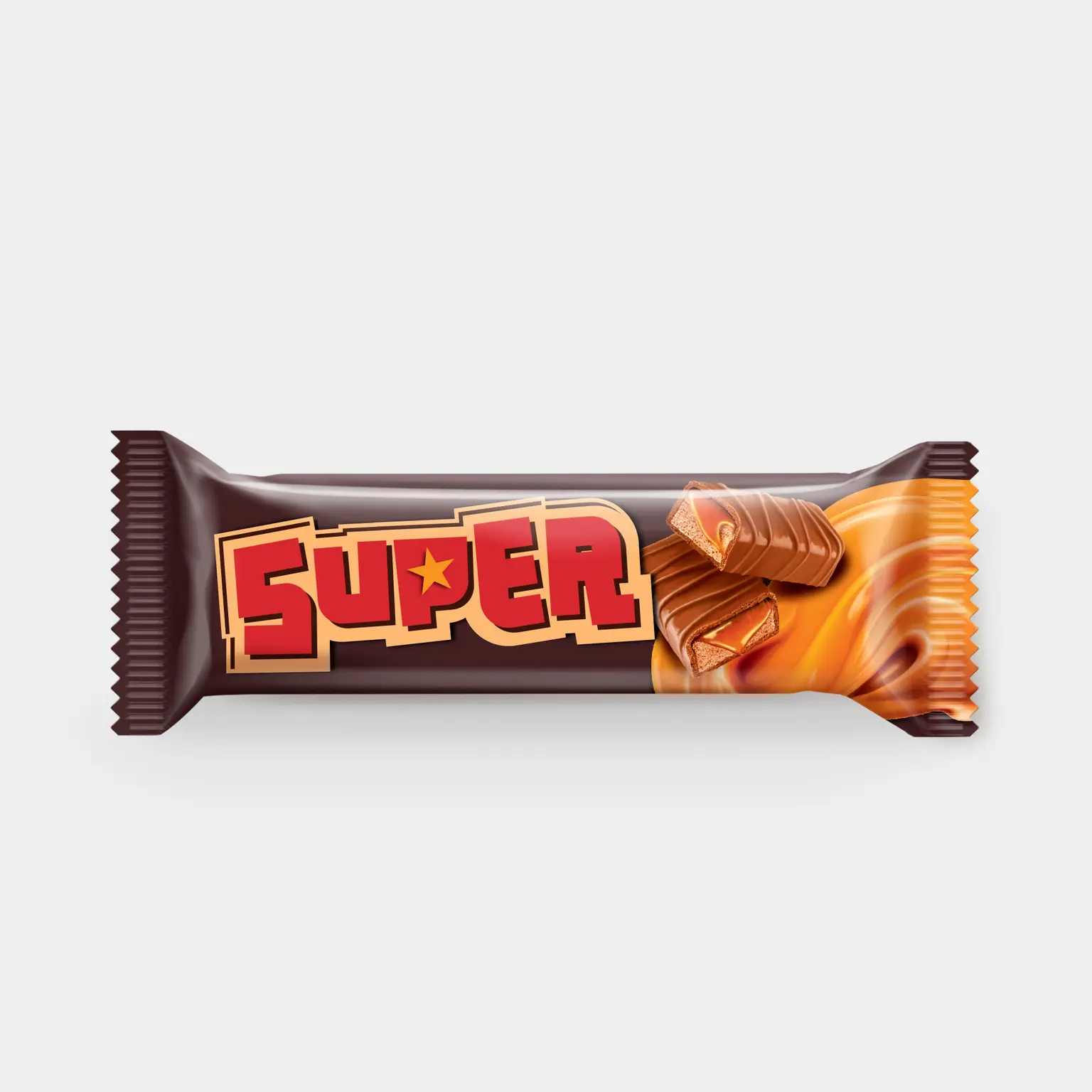 БАТОНЧИК SUPER НУГА МЯГКАЯ КАРАМЕЛЬ 40Г