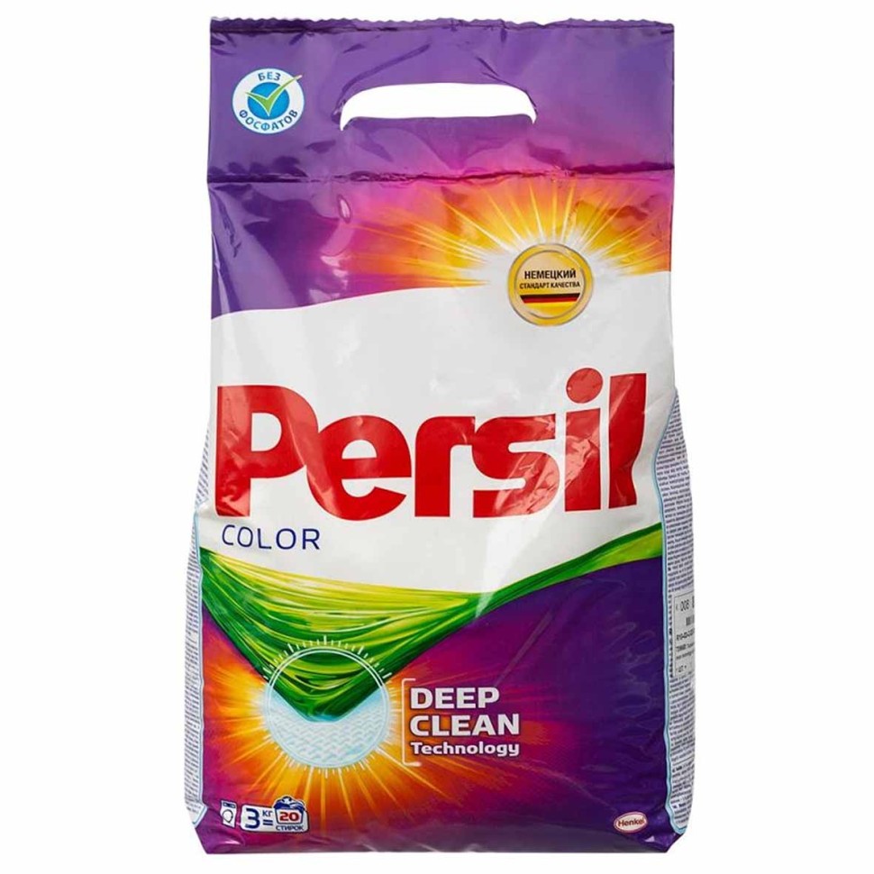 ПОРОШОК ДЛЯ СТИРКИ PERSIL ДЛЯ ЦВЕТНОГО БЕЛЬЯ 3КГ