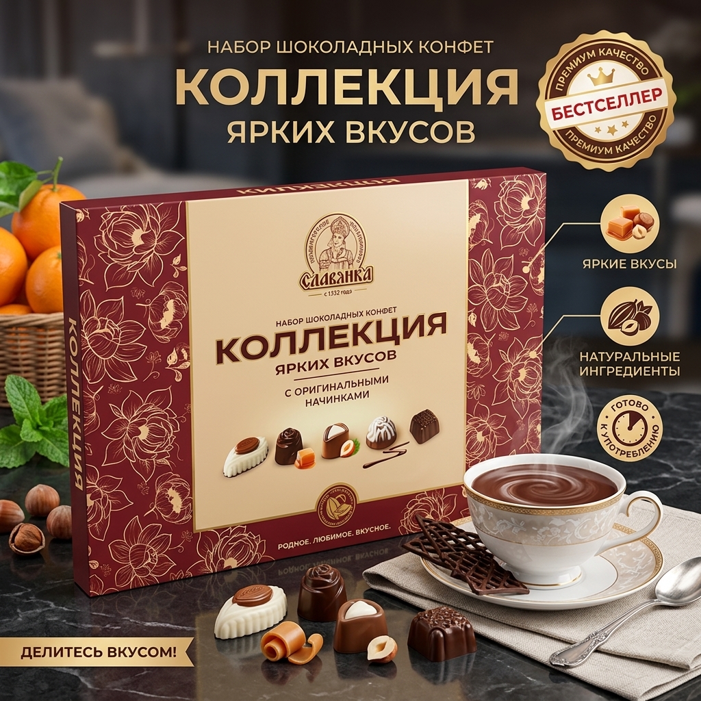 КОНФЕТЫ ШОКОЛАДНЫЕ "ГЛОБУС" 105ГР