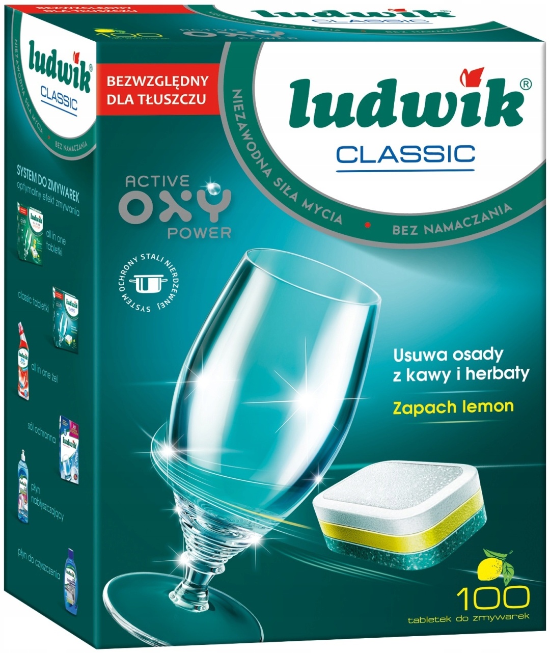 ТАБЛЕТКИ ДЛЯ ПОСУДОМОЕЧНЫХ МАШИН LUDWIK CLASSIC 100ШТ