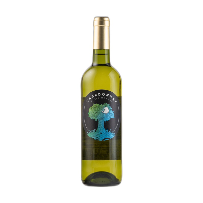 ВИНО MARIE MANHES CHARDONNAY БЕЛОЕ СУХОЕ 12,5% 0,75Л ФРАНЦИЯ