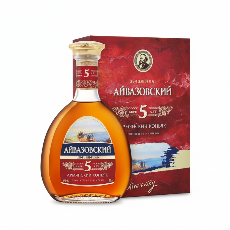 КОНЬЯК АЙВАЗОВСКИЙ 5 YO 40% 0,5Л BOX
