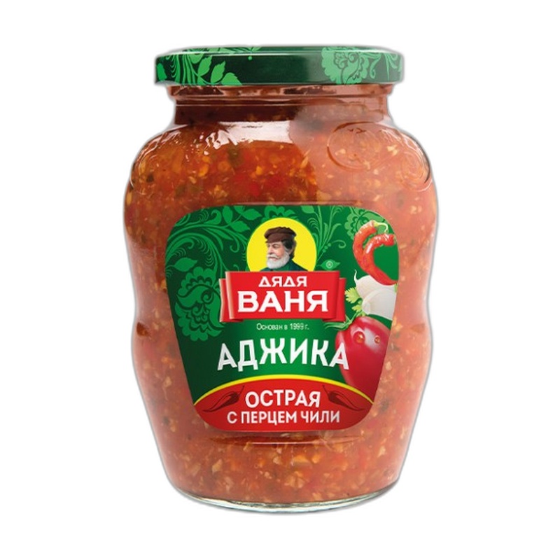 АДЖИКА ДЯДЯ ВАНЯ ОСТРАЯ С ПЕРЦЕМ ЧИЛИ 370Г