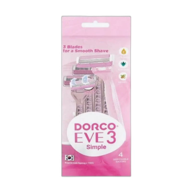БРИТВА ОДНОРАЗОВАЯ DORCO EVE 3 4ШТ