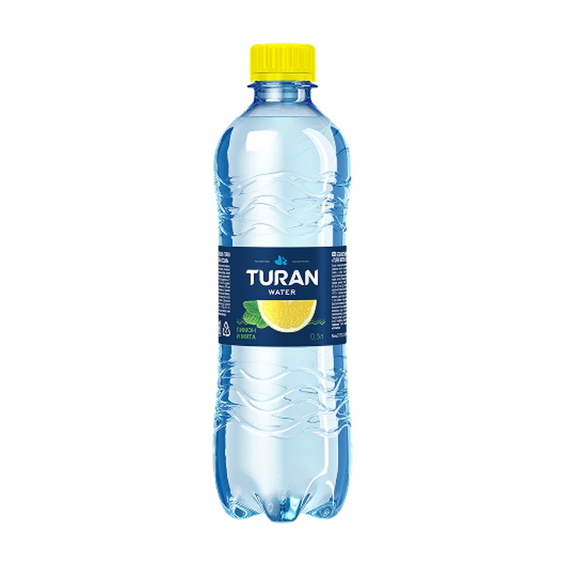 ВОДА НЕГАЗИРОВАННАЯ TURAN ЛИМОН МЯТА 0,5Л ПЭТ