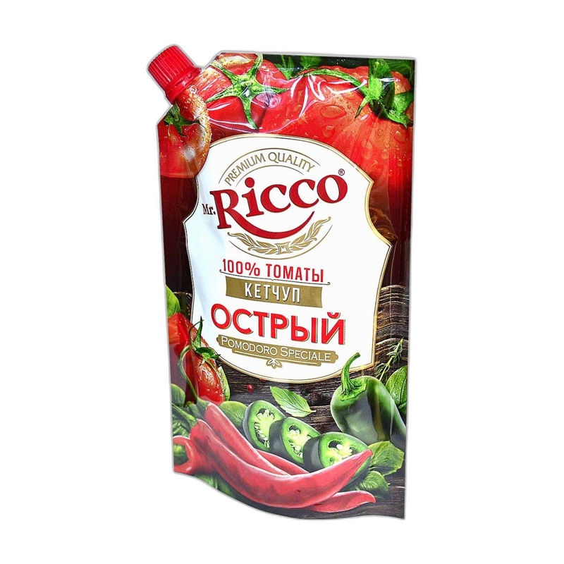 КЕТЧУП MR.RICCO POMODORO SPECIALE ОСТРЫЙ 300Г Д/П