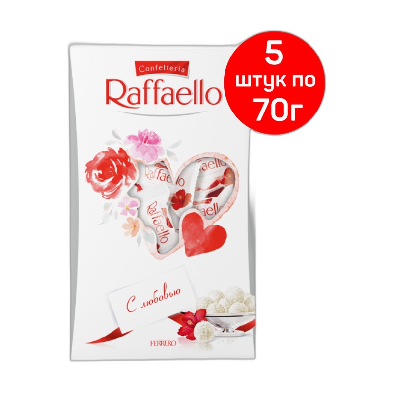 КОНФЕТЫ RAFFAELLO МИНДАЛЬ 70Г