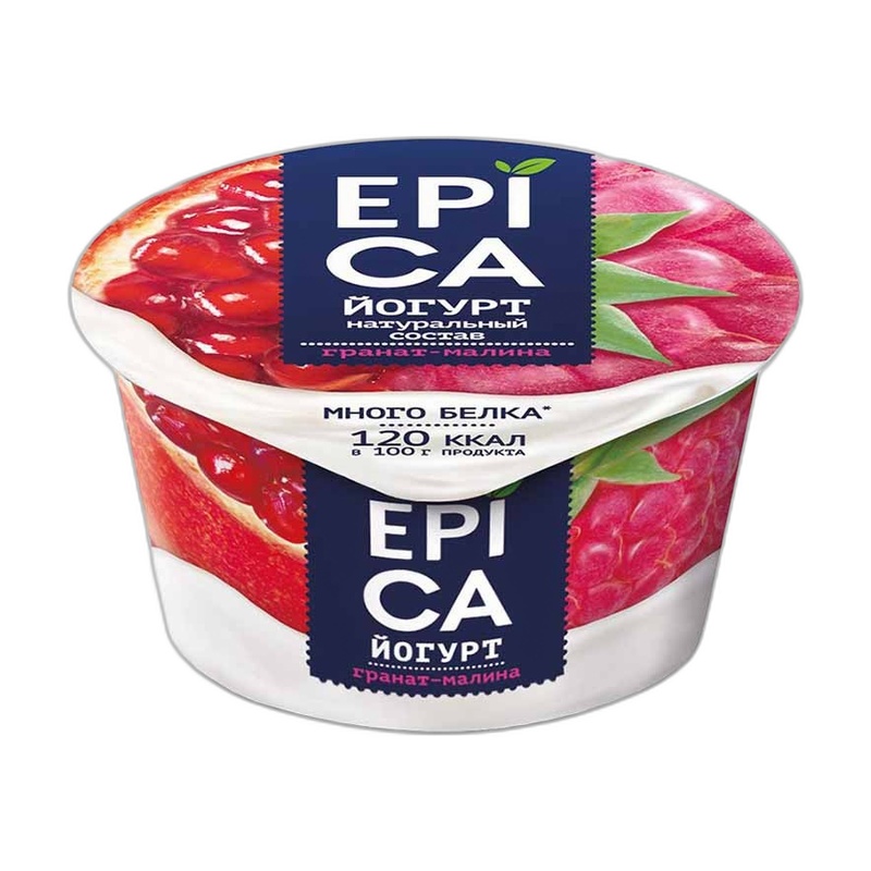 ЙОГУРТ ЕРIСА ГРАНАТ МАЛИНА 4,8% 130Г