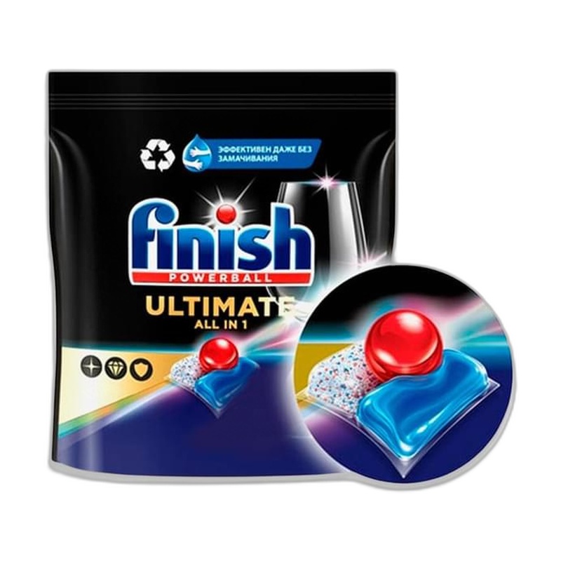 ТАБЛЕТКИ ДЛЯ ПОСУДОМОЕЧНЫХ МАШИН FINISH ULTIMATE ДЛЯ ПОСУД.МАШИНЫ 15ШТ