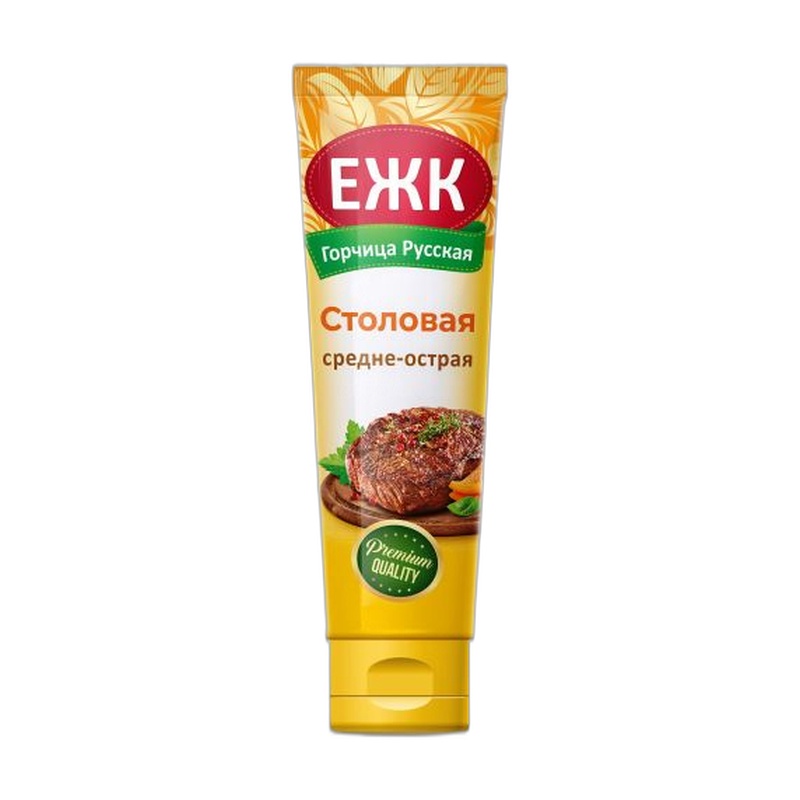 ГОРЧИЦА ЕЖК СТОЛОВАЯ 130Г ТУБА