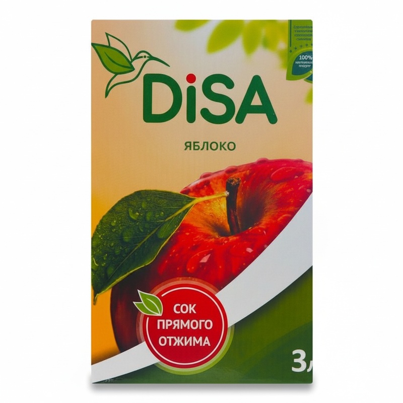 СОК DISA ЯБЛОКО 3Л Т/П