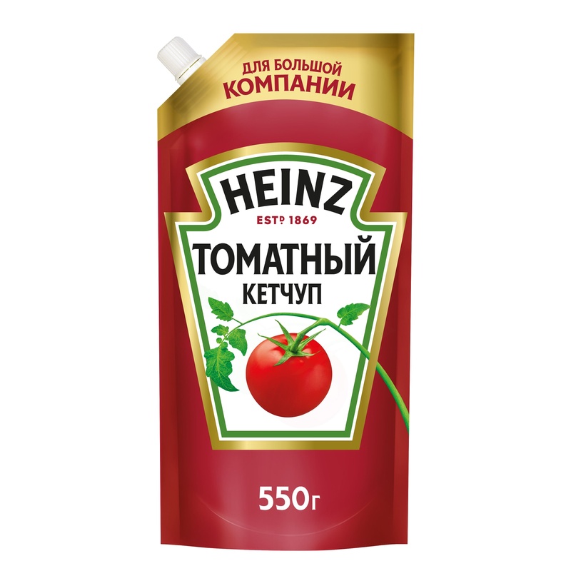 КЕТЧУП HEINZ ТОМАТНЫЙ 550Г Д/П