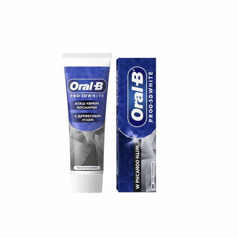 ПАСТА ЗУБНАЯ ORAL-B PRO-3D WHITE С ДРЕВЕСНЫМ УГЛЕМ 75МЛ