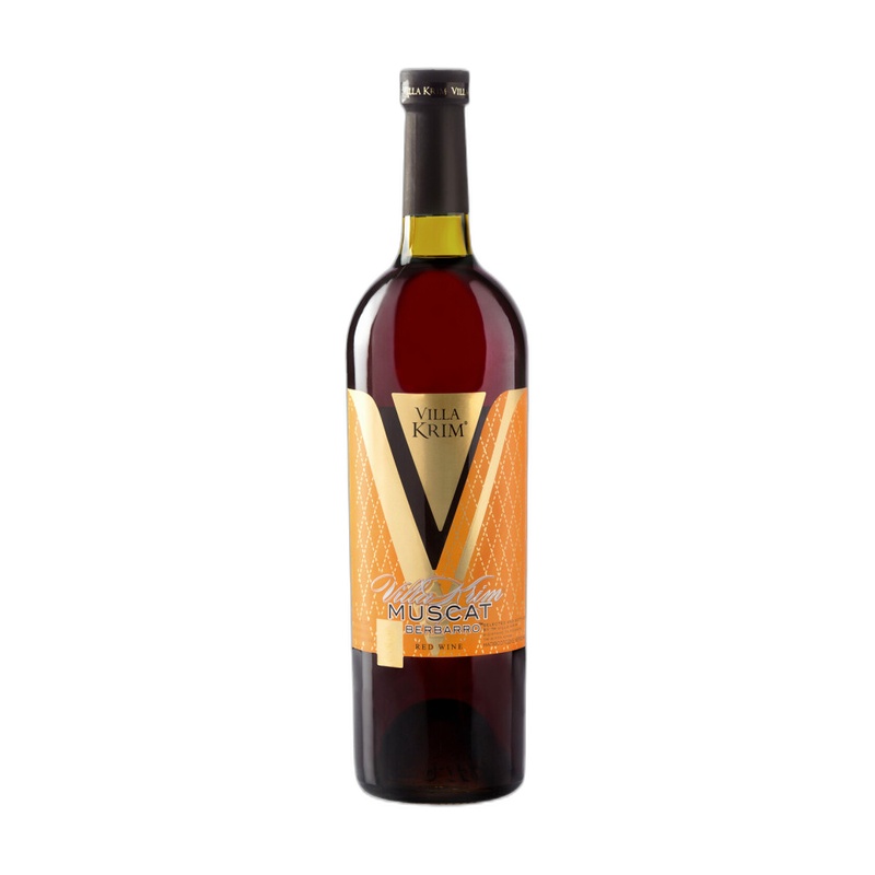 ВИНО VILLA KRIM MUSCAT BERBARRO КРАСНОЕ ПОЛУСЛАДКОЕ 13% 0,75Л РОССИЯ