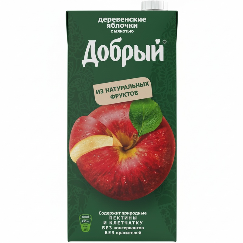 НЕКТАР ДОБРЫЙ ДЕРЕВЕНСКИЕ ЯБЛОКИ 2Л Т/П