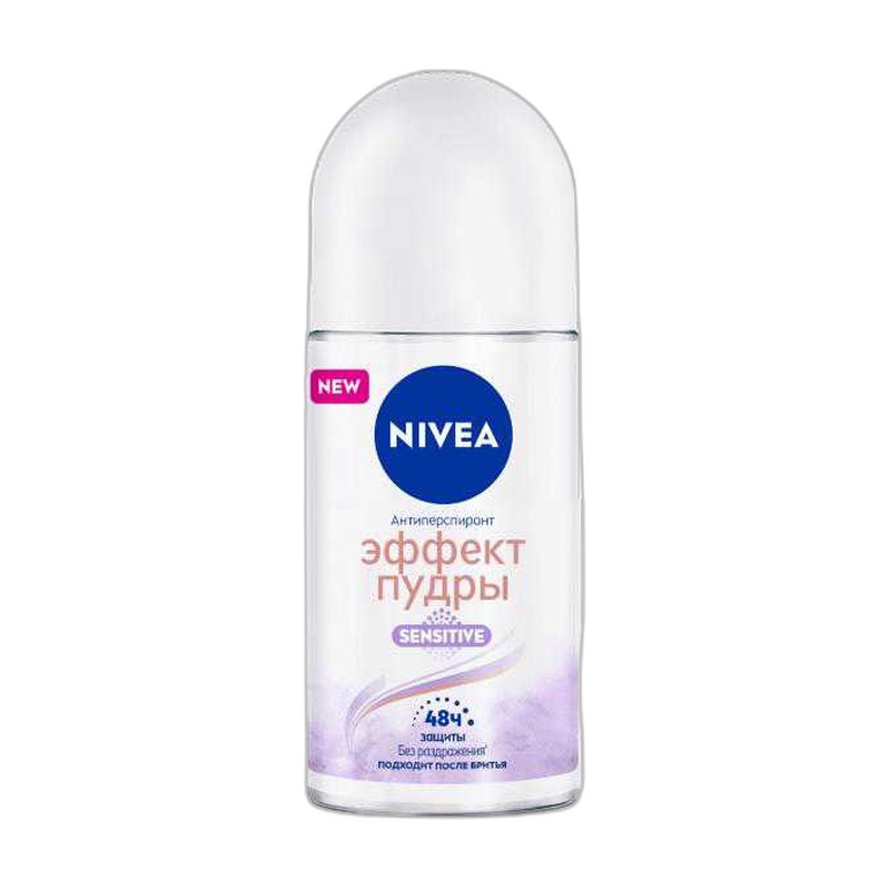 АНТИПЕРСПИРАНТ-РОЛИК NIVEA SENSITIVE ЭФФЕКТ ПУДРЫ 50МЛ