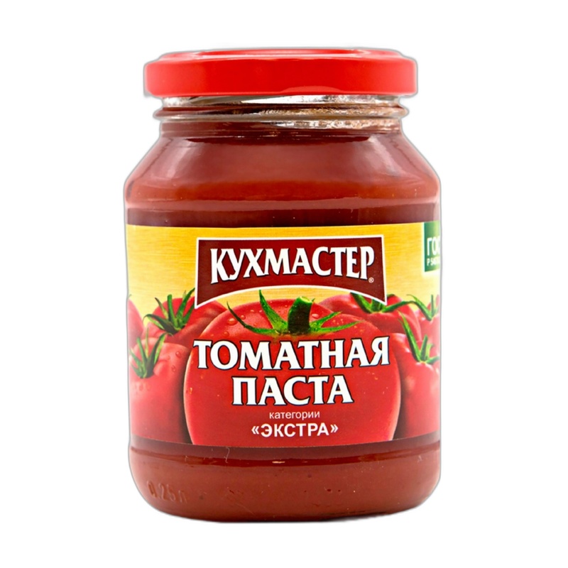 ТОМАТНАЯ ПАСТА КУХМАСТЕР ЭКСТРА 480Г СТ/Б