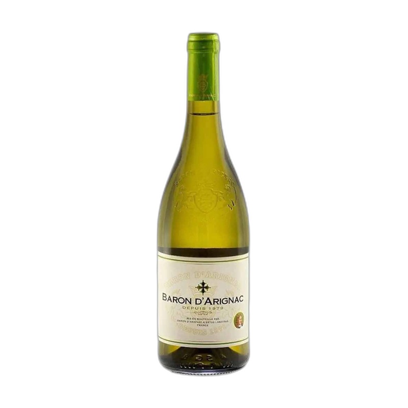 ВИНО BARON D'ARIGNAC БЕЛОЕ СУХОЕ 11% 0,75Л ФРАНЦИЯ